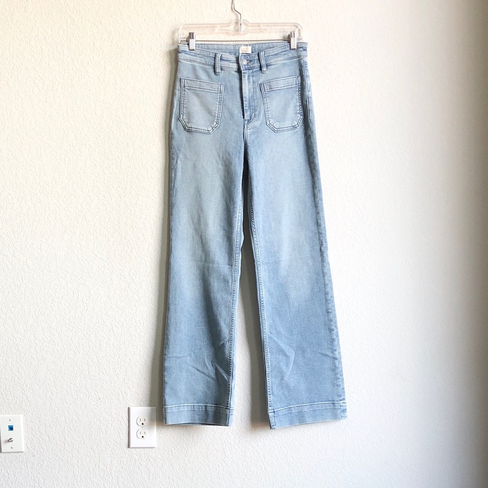 Faherty Womens Stretch Terry Patch Pocket Pants Jeans 29